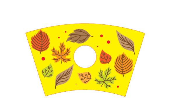 24oz Autumn Leaves Tumbler Wrap