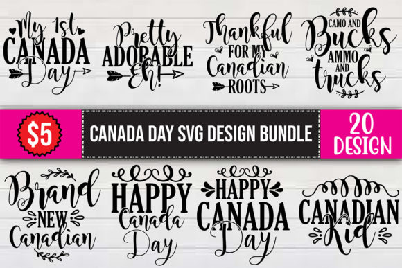 Canada Day SVG Design Bundle
