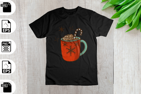 Christmas Cup SVG T-shirt Design