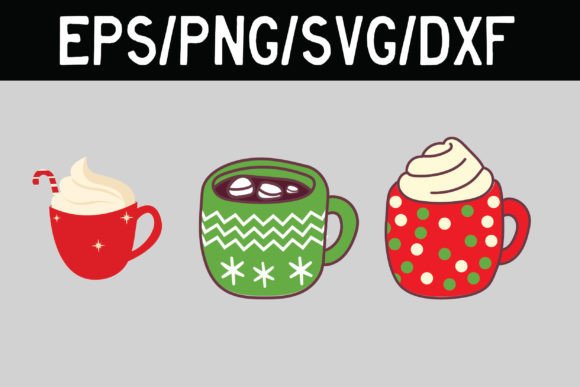 Christmas Hot Drink Cup SVG