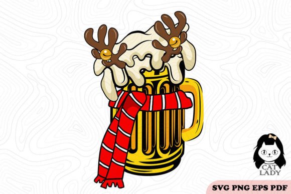 Christmas Lights Beer Cup SVG PNG