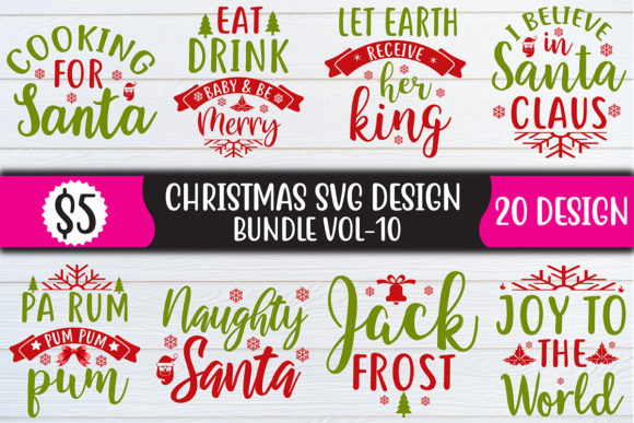 Christmas SVG Design Bundle Vol-10