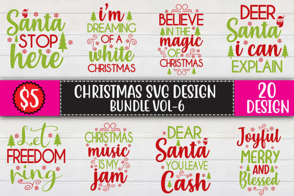 Christmas SVG Design Bundle Vol-6
