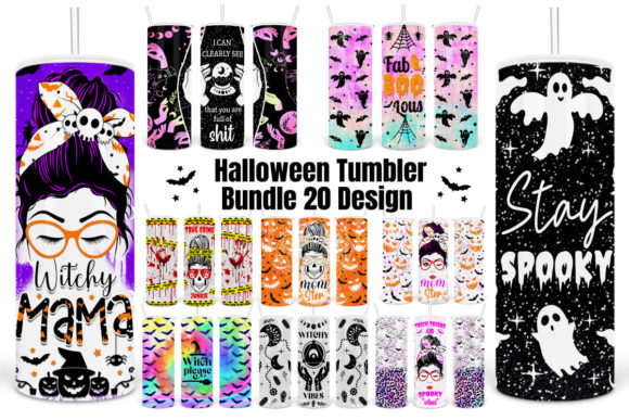 Halloween Tumbler Sublimation Bundle
