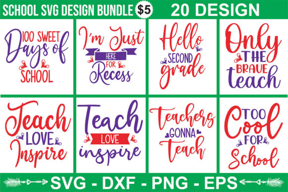 School SVG Design Bundle
