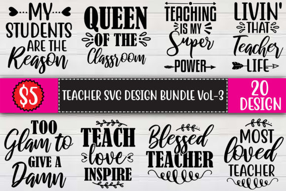 Teacher SVG Design Bundle Vol.3