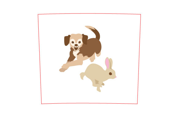 Tumbler Wrap: Beagle Chasing a Rabbit