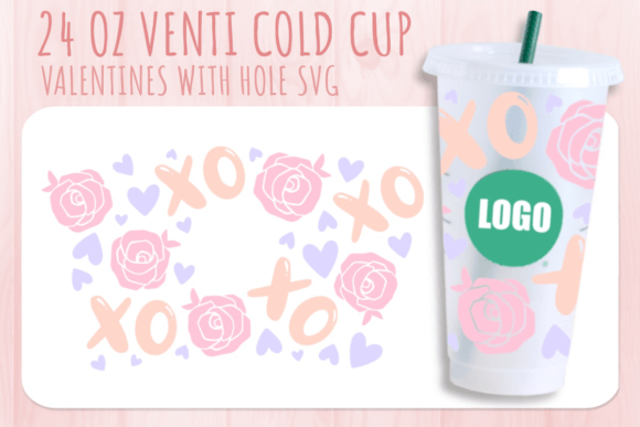 Xoxo Rose Valentine’s Cup SVG 24oz